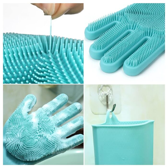 Перчатки для мытья посуды 16 x 34 см Helweet