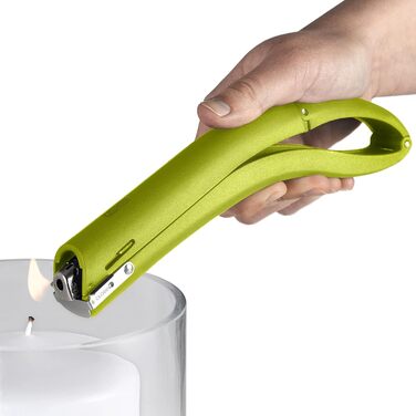 Подовжувач запальнички FIRE Палець, в т.ч. одноразова запальничка, пластик/нержавіюча сталь (зелений), 22