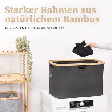 Кошики для зберігання, сумісні з IKEA Полиця KALLAX - Кошик для зберігання деревини Малий антрацит - Коробка для зберігання Полиця Кошик для зберігання - Паперовий ящик Кошик з фетру Складний кошик для білизни (60 л, темно-сірий)