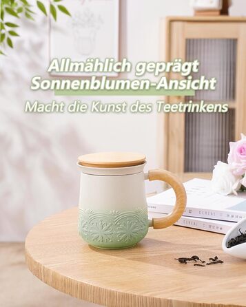 Чашка для чая с крышкой и ситечком 420 мл Zens