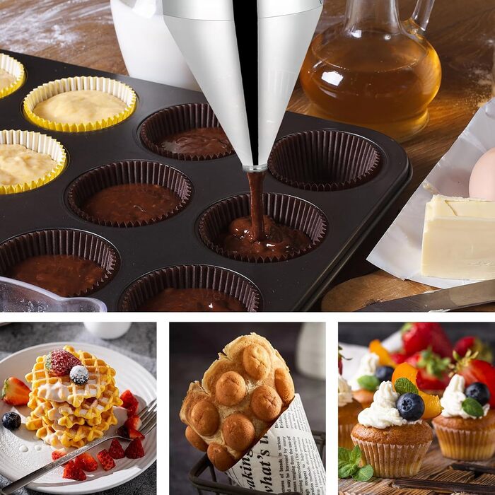 Диспенсер для тіста/млинців з кришкою 1,2 л POFIBO