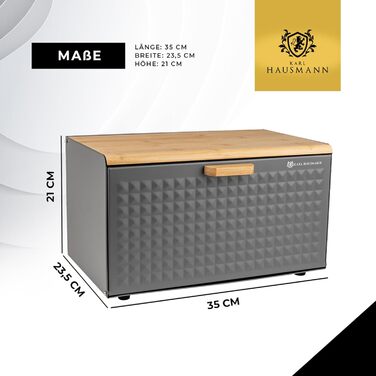 Хлібниця з бамбука 35 x 25 x 15,5 см KARL HAUSMANN