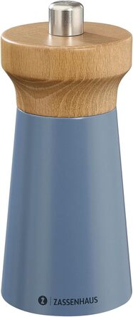 Пісок Zassenhaus WESTERLAND лакована деревина бука Головка млина з деревини бука з плавним регулюванням високопродуктивної керамічної шліфувальної машини Млин для спецій для солі 12 см, Ø 5,4 см (перцевий млин, глибоководний, бук)