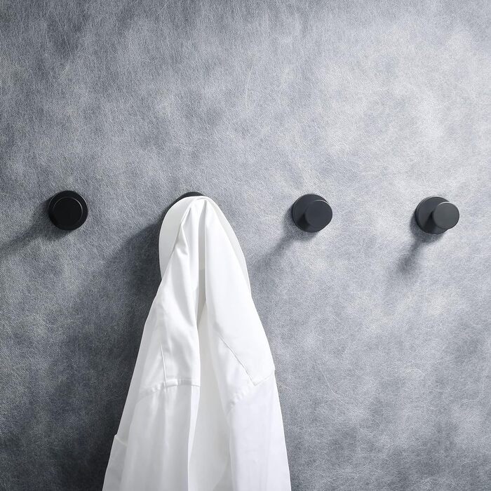 Гачок настінний 5 см, чорний Vialex