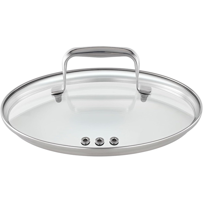 Універсальний набір каструль RSLE CHARM високої якості з 3 каструлями та 1 каструлею, нержавіюча сталь 18/10, скляна кришка, внутрішня вага, підходить для індукційних плит, можна мити в посудомийній машині (24 см, каструля)