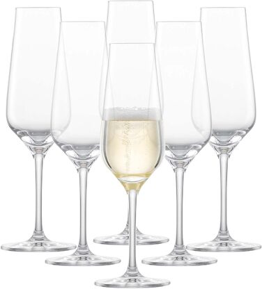 Бокал для белого вина SCHOTT ZWIESEL Fine (набор из 6 шт.), стильные бокалы для белого вина, бокалы из тританового хрусталя, пригодные для мытья в посудомоечной машине, сделано в Германии (арт. No 113758) (235 мл)