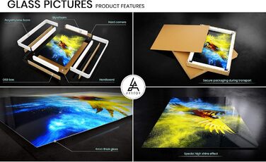 Настінні картини декор вітальні бочка з алкоголем пляшка напій картини на склі 120x80 см скляна картина спальня декор кухні настінне мистецтво друк мистецтва великий XXL настінна декорація картина зі скла сучасний GAA120x80-2238 120L x 80B см