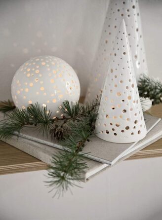 Свічник для чайної свічки конусний 19 см білий Nobili Kähler