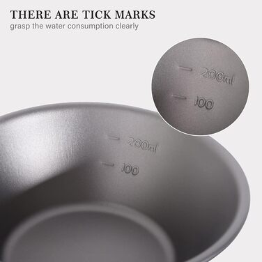 Безмежна подорож Титанова чаша Sierra Cup Outdoor Camping Backpackers Cup Легка компактна чашка з ручкою Ti1092T (300 мл 1 шт. )