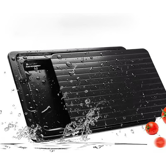 Дошка для розморожування 29,5 x 20,5 см з піддоном, чорний WDEC