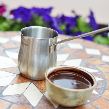 Турка для варіння кави Fissman 8x9 см / 550 мл з індукційним дном (3310)