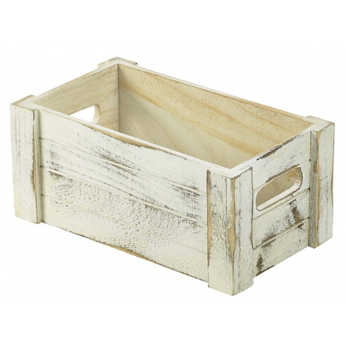 Ящик белый деревянный 27x16x12 см, GenWare