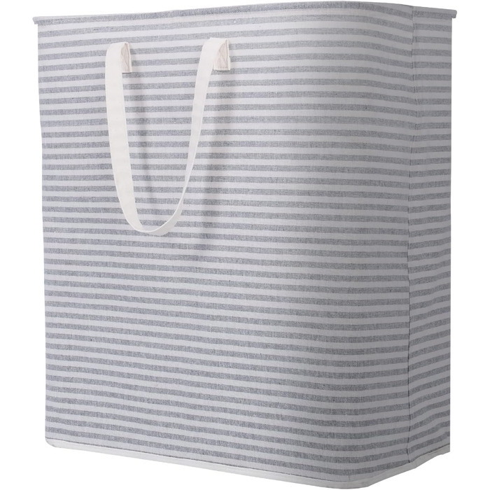 Органайзер для високого кошика для білизни Lifewit з подовженою ручкою, складний збірник білизни Кошик для зберігання білизни, портативний сортувальник білизни для білизни, одягу, ковдр, подушок, кошиків для білизни, (100 л, сірий)