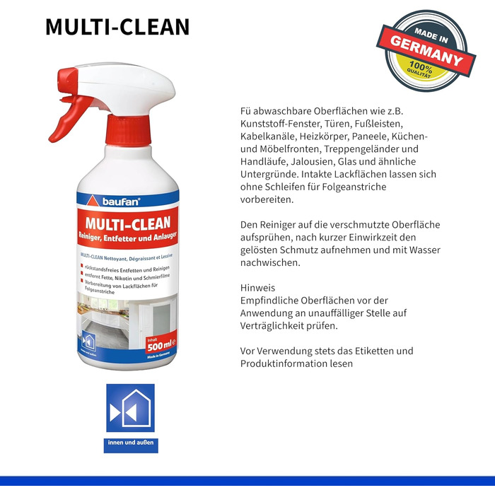 Засіб для миття кухонних меблів 500 мл Baufan