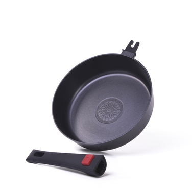 Глубокая сковорода Fissman OFELIA 24x6,5см со съемной ручкой (14251)