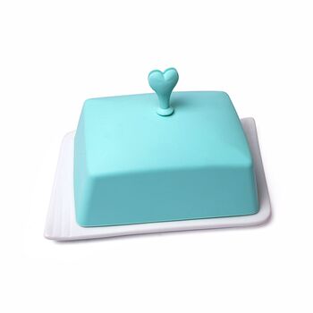 Маслянка Fissman 18x11 см з пластиковою кришкою (7409)