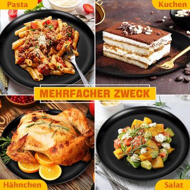 Набір із 4 дек для піци 30 см чорний Onader