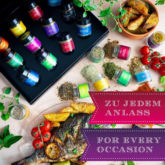 Подарунковий набір із 12 класичних спецій Hallingers