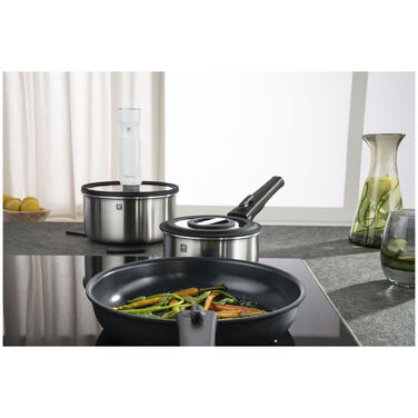 Сковорода 20 см без ручки із антипригарним покриттям, чорна Unlock Zwilling