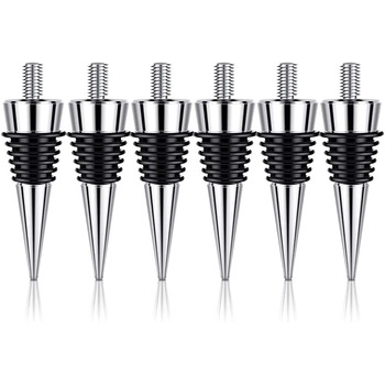 Металевих пробок для пляшок, порожніх, з цинкового сплаву, набір пробок для винних пляшок, багаторазових, для збереження вина, корок, набір пробок для пляшок, 6 шт.