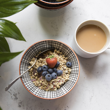 Миска Kitchen Craft BLACK TILE, кераміка, діам. 16 см, 500 мл