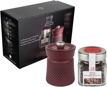 Ручная мельница для перца, классическая регулировка помола, высота чугун, 35402 (один размер, одинарный, матово-красный)