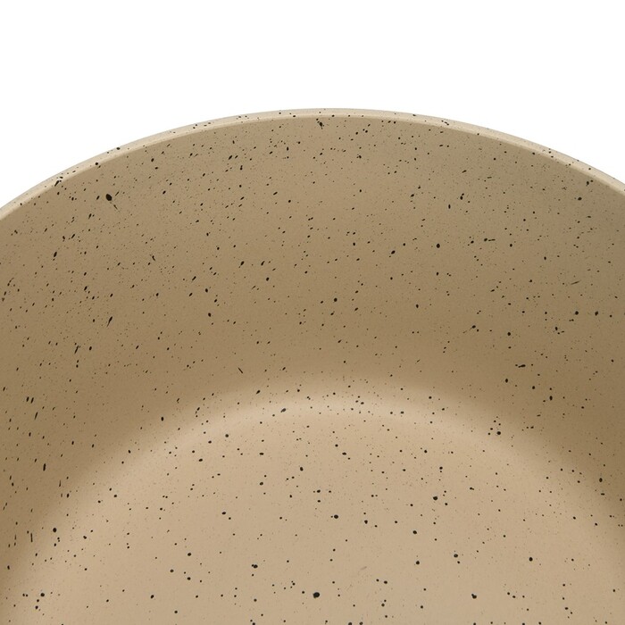 Ківш Fissman ARIA 16x7,5 см / 1,2 л зі скляною кришкою алюміній з антипригарним покриттям (14468)