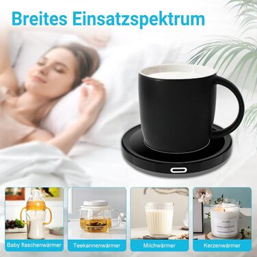 Електричний підігрівач для чашок 19 Вт, чорний BESTINNKITS