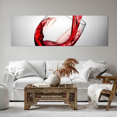 Картина на полотні з келихом вина 160 x 50 см ARTTOR