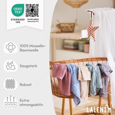 Набір рушників для дітей 10 шт. 70 х 70 см біжевий Laleni