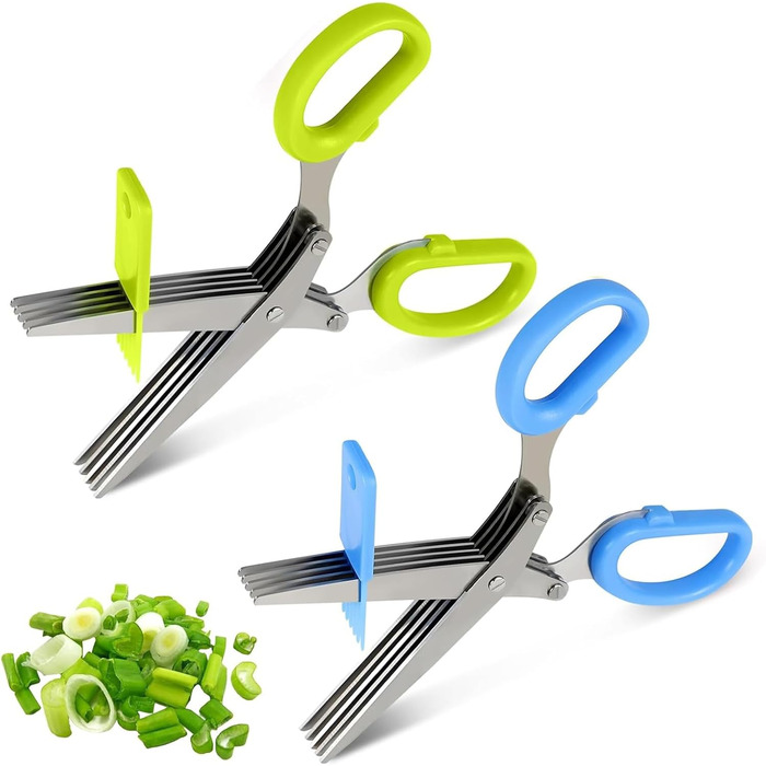 Кухонні ножиці  з 5 лезами 2 шт OT-NVWOZR