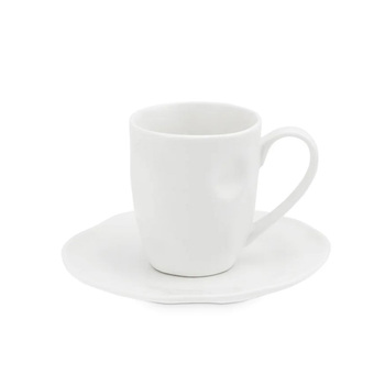 Чашка для кави з блюдцем La Porcellana Bianca LUNIA, порцеляна, 110 мл
