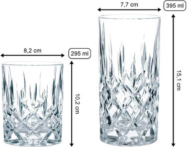 Набір з 12 барних склянок для віскі та лондринків, Noblesse Nachtmann