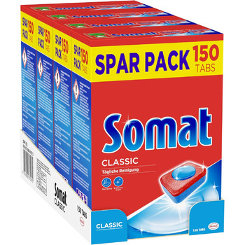 Таблетки для посудомийної машини 4 пакетика x 150 таблеток Somat