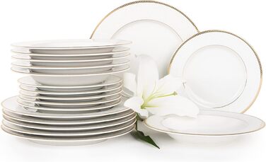 Набір тарілок на 6 персон, 18 предметів Konsimo
