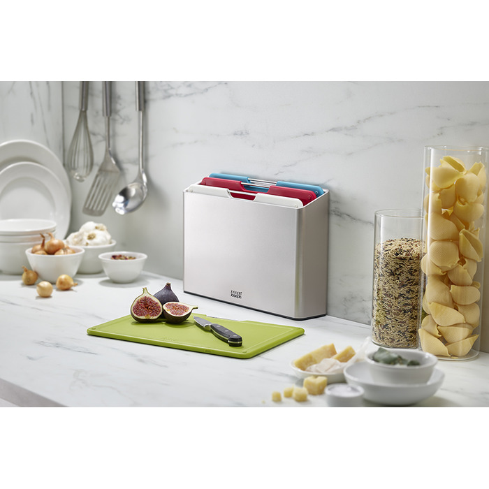 Набір обробних дощок, 7,5 х 22,2 х 32 см, срібло Folio Regular Joseph Joseph