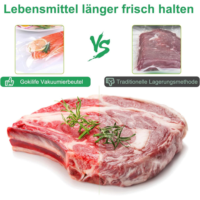 Вакуумні пакети 100 пакетів 15 x 20 см Gokilife