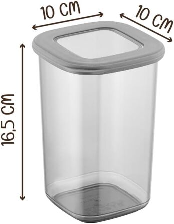 Герметичні банки для зберігання Viwares з кришками Набір з 24 контейнерів для зберігання БЕЗ БІСФЕНОЛУ А Для зберігання борошна та цукру в мюслі Практичний ящик для зберігання кухні для всіх продуктів (набір з 12 антрацитів 1 200 мл)