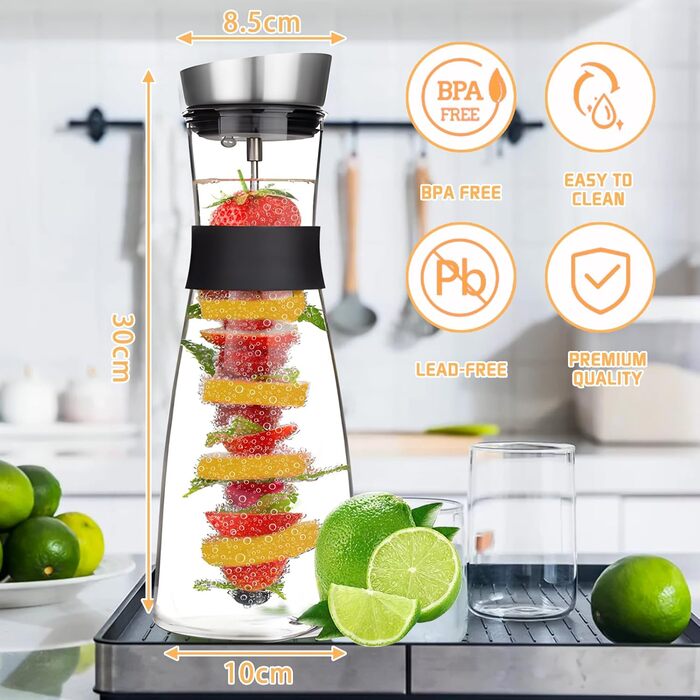 Стеклянный графин 1,2 л ZHHGOO