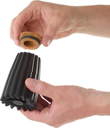 Мельница для перца и соли двойная магнитная, черная MagTwo AdHoc