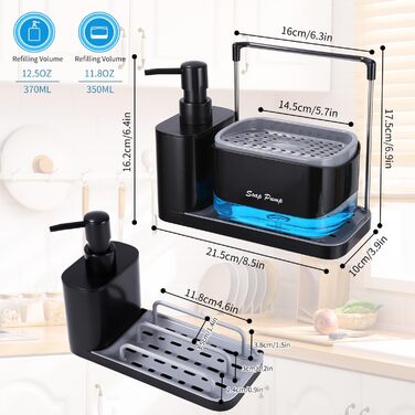 Органайзер для раковини, чорний Zawaer