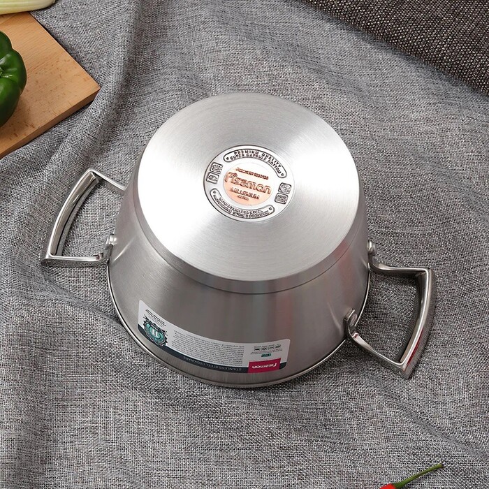 Каструля Fissman MILLENIUM 16x9 см / 1,5л зі скляною кришкою (5361)