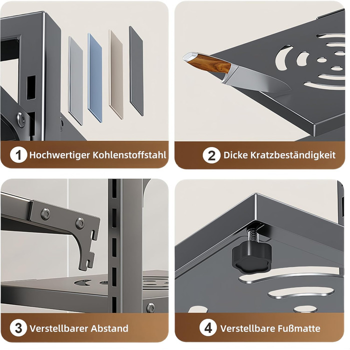 Органайзер для посуду з регульованими відділеннями 23 х 28 х 53 см HIMKI