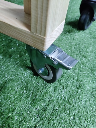 Стіл для гриля 147 х 72 х 83 см, дерев'яний з нішами GRILLI