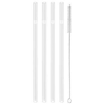 Набір скляних соломинок для пиття з щіткою 23 см, прямі 5 предметів Sorrento Zwilling
