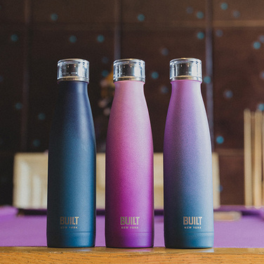 Пляшка металева Built, з подвійними стінками, рожева, 500 мл