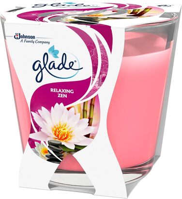 Ароматична свічка Glade (Brise) Dcor у склянці, Романтична ваніль, 6 шт. (6 x 70 г) (Розслаблюючий дзен)
