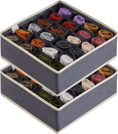 Набір з 2 органайзерів для шкарпеток і спідньої білизни, сірий Lifewit