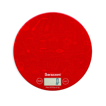 Ваги кухонні електронні 18,5 см, червоний 80208006202 BARAZZONI