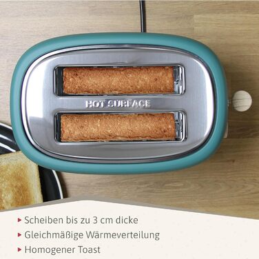 Электрочайник 1,7 л и тостер на 2 слота, набор 2 предмета, зеленый Nordic Briebe